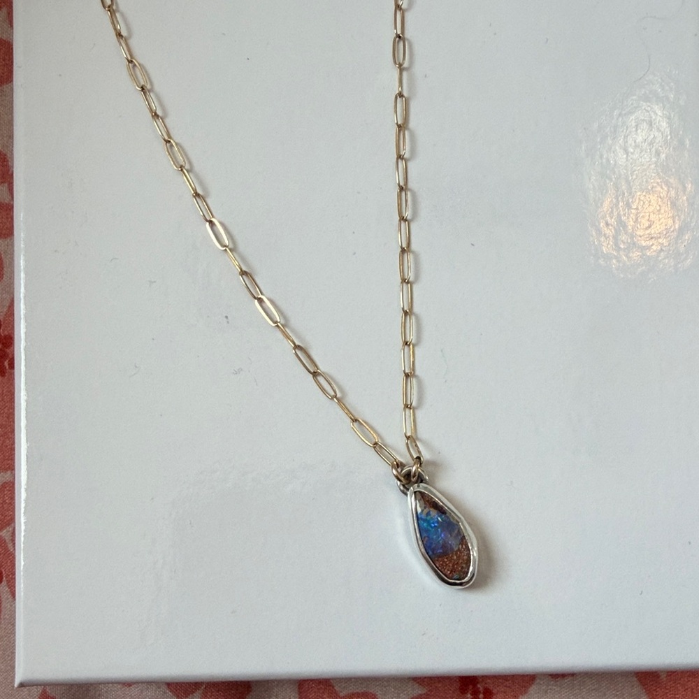 Elegant Opal Pendant Necklace